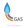 Logo rainbow natural gas # Vector