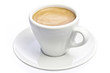 Cup of espresso Coffee isolated over white