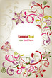 Vector: Abstract Floral Card Abstract Floral Card