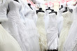 wedding dress at the shop
