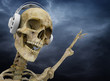 dj skelleton in storm clouds