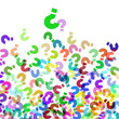 question marks background