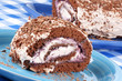 Chocolate swiss roll cake Chocolate swiss roll cake