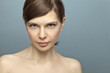 Beautiful young woman, no makeup. Natural beauty Beautiful young woman, no makeup. Natural beauty
