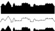 silhouette immeubles ou toitures de ville