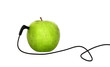 Apfel mit Kabel