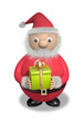 Père Noël et cadeau