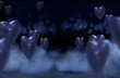 Studio background with hearts