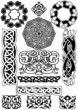 Celtic vector art-collection on a white background.