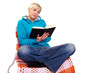 Cross-legged reading
