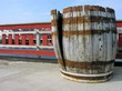 Old ruined barrel