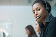 women working in call center