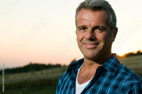 Photo: Mature man outdoor portrait Mature man outdoor portrait