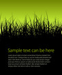 Green vector grass background