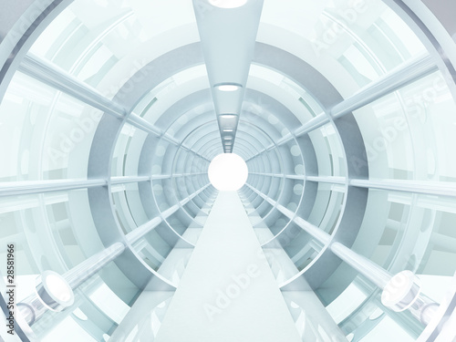 Illustration: tunnel futuristic tunnel futuristic