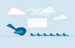 chatting birds on wire