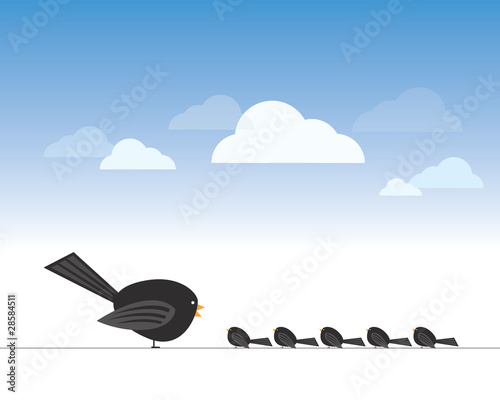 Illustration: Birds on wire Birds on wire