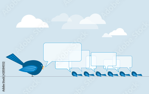 Illustration: Birds on wire illustration Birds on wire illustration