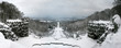 Panorama von Kassel und Wilhelmshöhe im Schnee