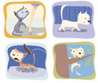 Vector: gatos gatos