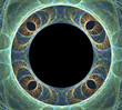Futuristic fractal frame