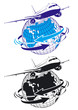 Vector airliner as a logo