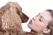 Lady and dog