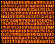 Photo: Orange mysterious symbols Orange mysterious symbols