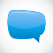 Abstract glossy speech bubble