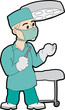 Doctor in a hospital.