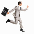 Business man in a hurry