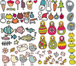Mix of doodle images in vector. vol. 3