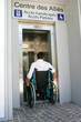 Handicap ascenseur
