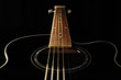 Black acoustic guitar