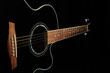 Black acoustic guitar