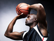 Basketball free throw - Young man preparing for a penalty shot