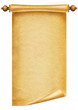 Old paper background.Antique scroll on white
