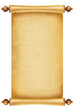 Old paper background.Antique scroll on white