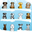 Vector: cartoon cute dogs cartoon cute dogs