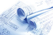 Engineering electricity blueprint rolls