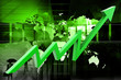 Illustration: Business graph Business graph
