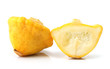Yellow Squash Pattypan Isolate Over White