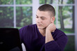 man with laptop