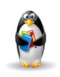Illustration: pinguino studente pinguino studente