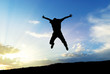 Man jump to sky Man jump to sky