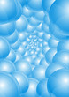 Abstract background - blue spheres