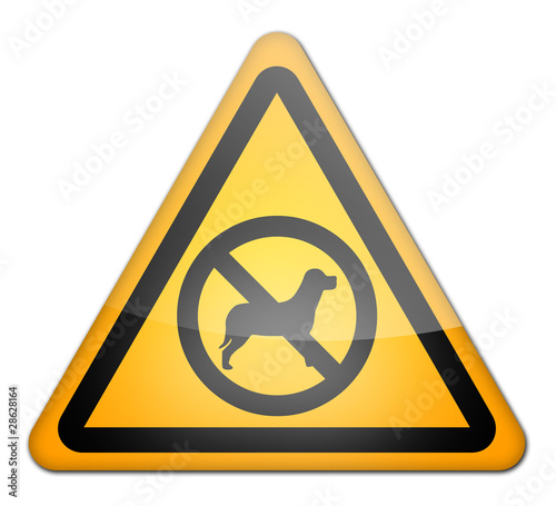 Illustration: Warning Sign "No dogs allowed in this area" Warning Sign "No dogs allowed in this area"