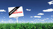 Schild im Gras - Verkauft