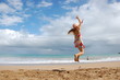 Le saut de la petite fille Le saut de la petite fille