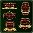 Detailed ornate vintage label set.